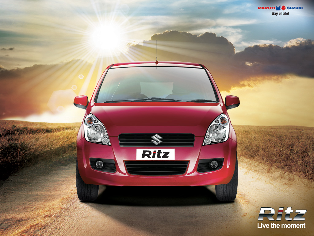 Maruti Suzuki Ritz In Fire Brick Red Color Wallpaper